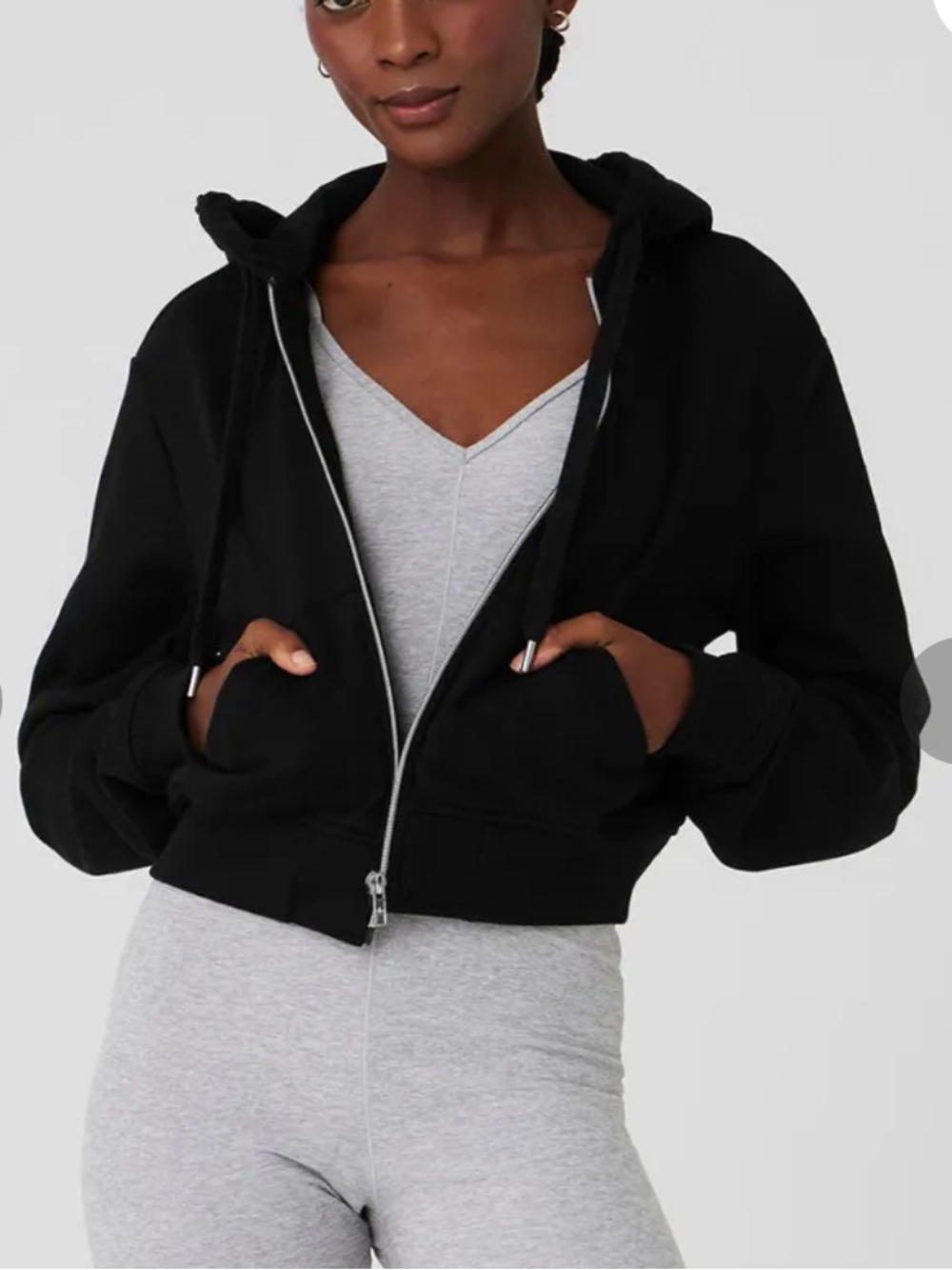Alo Yoga Routine Cropped Hoodie